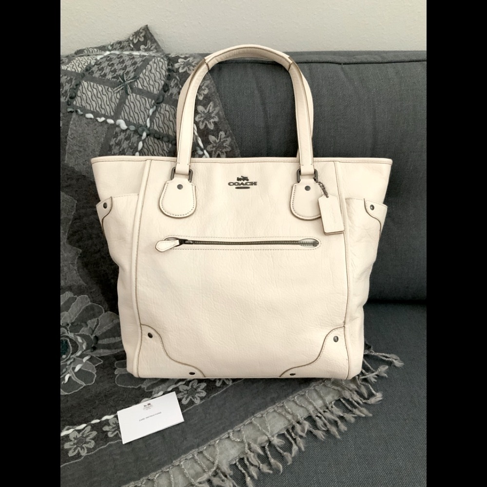 COACH Grain Leather Mickie Tote